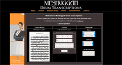 Desktop Screenshot of meshuggahdrumtranscriptions.com